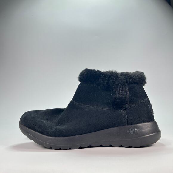 Skechers On The Go Joy Bundle Black Pull On Ankle Boots 15501 Women's Size 8.5 - Picture 4 of 10